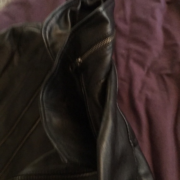 New men’s black genuine leather jacket. - Picture 2 of 2
